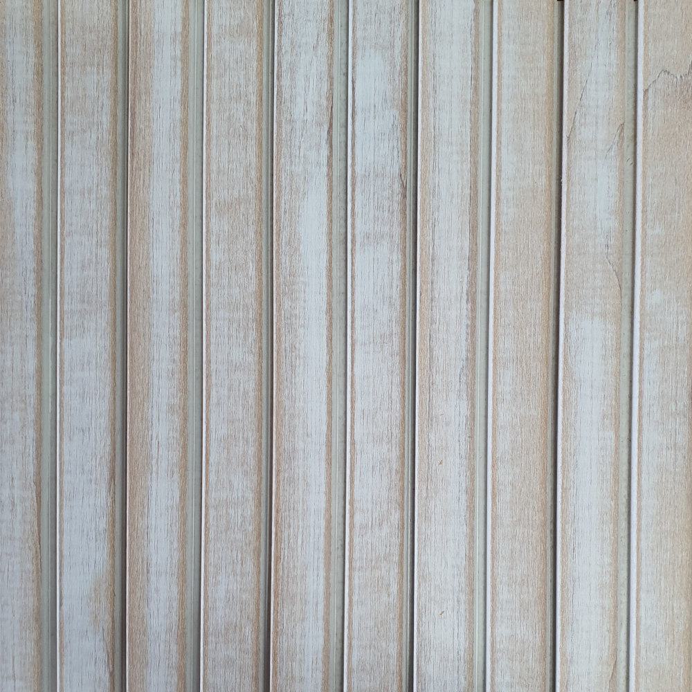 Wandpaneel Massivholz Square 25, Farbton Whitewash Wandverkleidung Holz Weiß