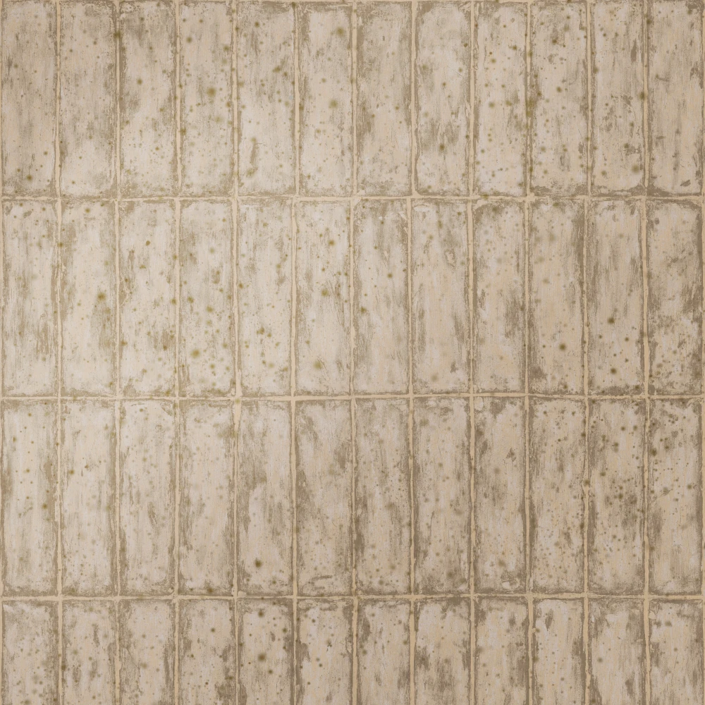 Chalk Stone – Olive Gold – 60125 Metalltapet mit Kalksteinoptik