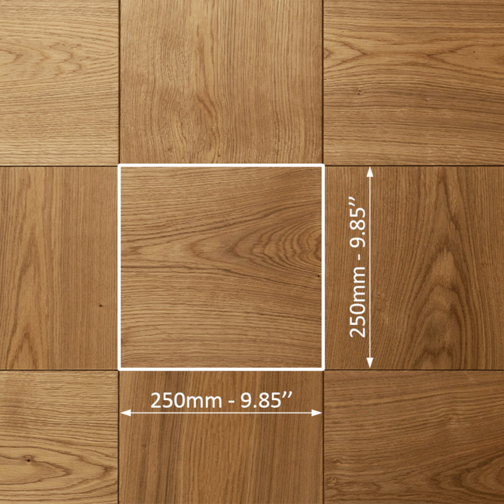 Wanddesign Quadrat (2D) - Maße Wandverkleidung Echtholz