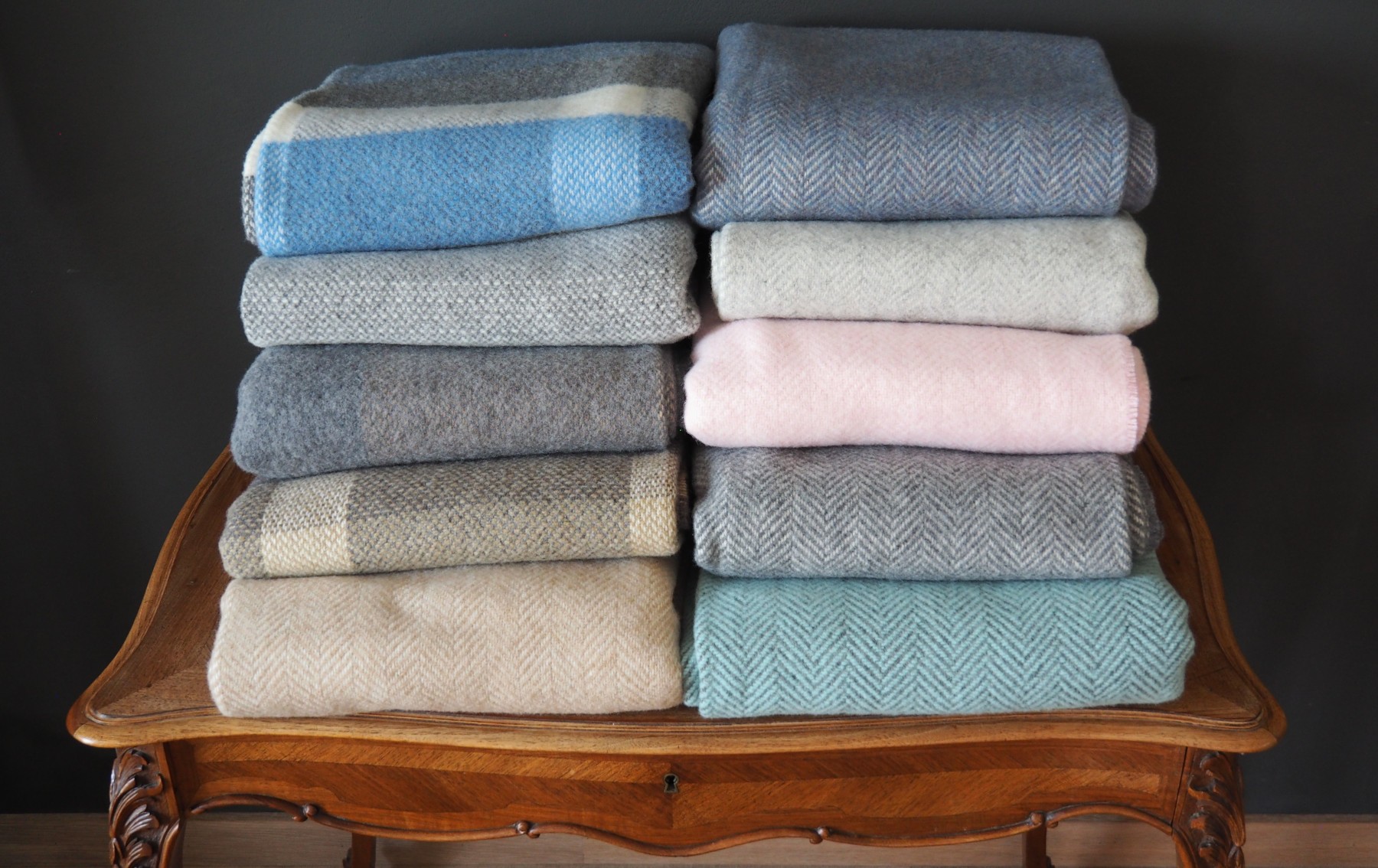 Warme Wolldecken aus Cashmere- und Merinowolle Irland Lambswool