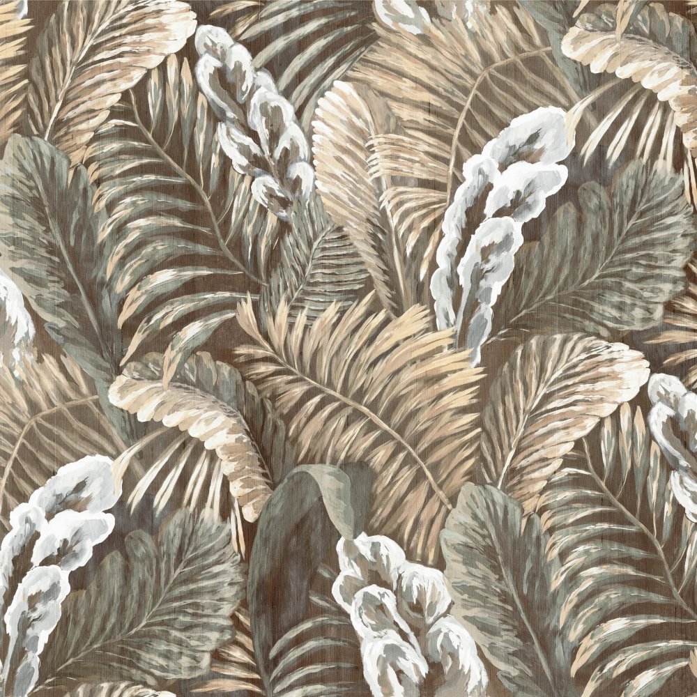 Exklusive Tapete mit botanischen Motiven