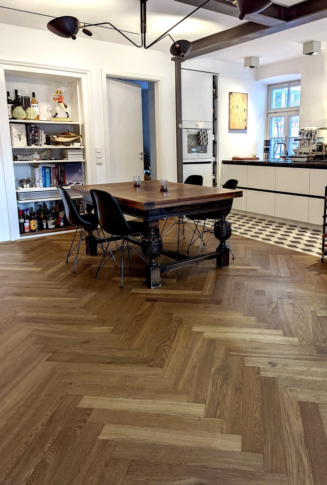 Fischgrät Eiche Antik Perpignan Antikparkett Räuchereiche