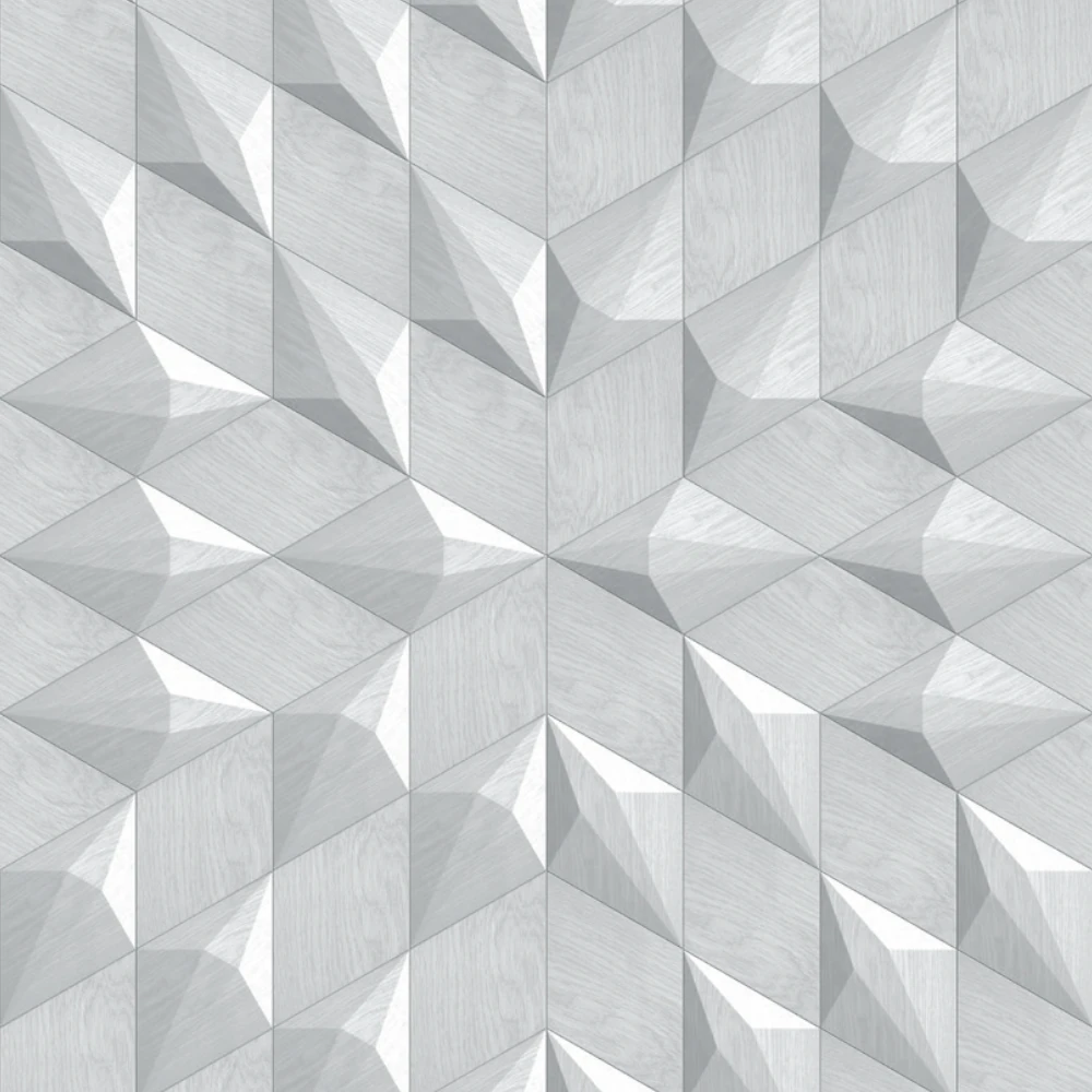 Wanddesign mit Diamant und Karo 3D Wandverkleidung Echtholz