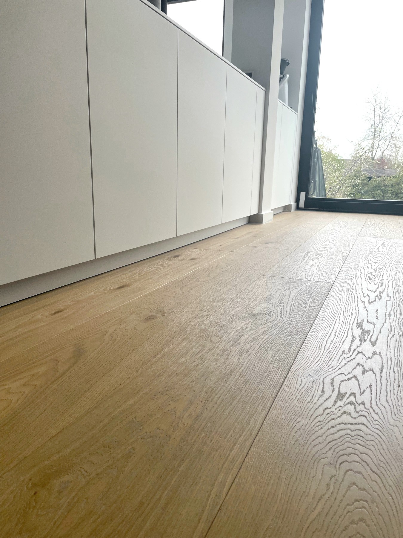 Helle Eichendielen im Farbton Clear White Landhausdielen Eiche im Familienheim