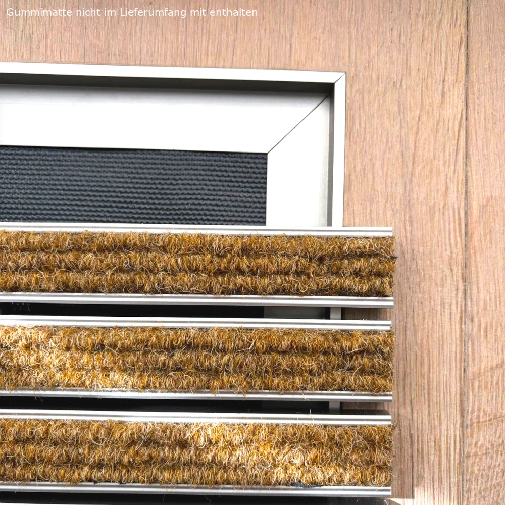 Sauberlauf mit Rahmen - Gummimatte nicht im Lieferumfang mit enthalten Sauberlauf mit Rahmen