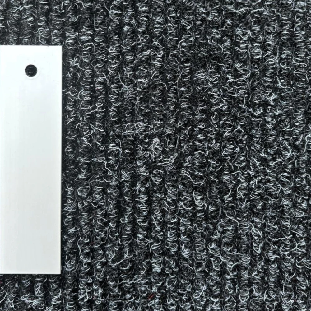 Alu / Rips Schwarz - bodenebene Sauberlaufmatte