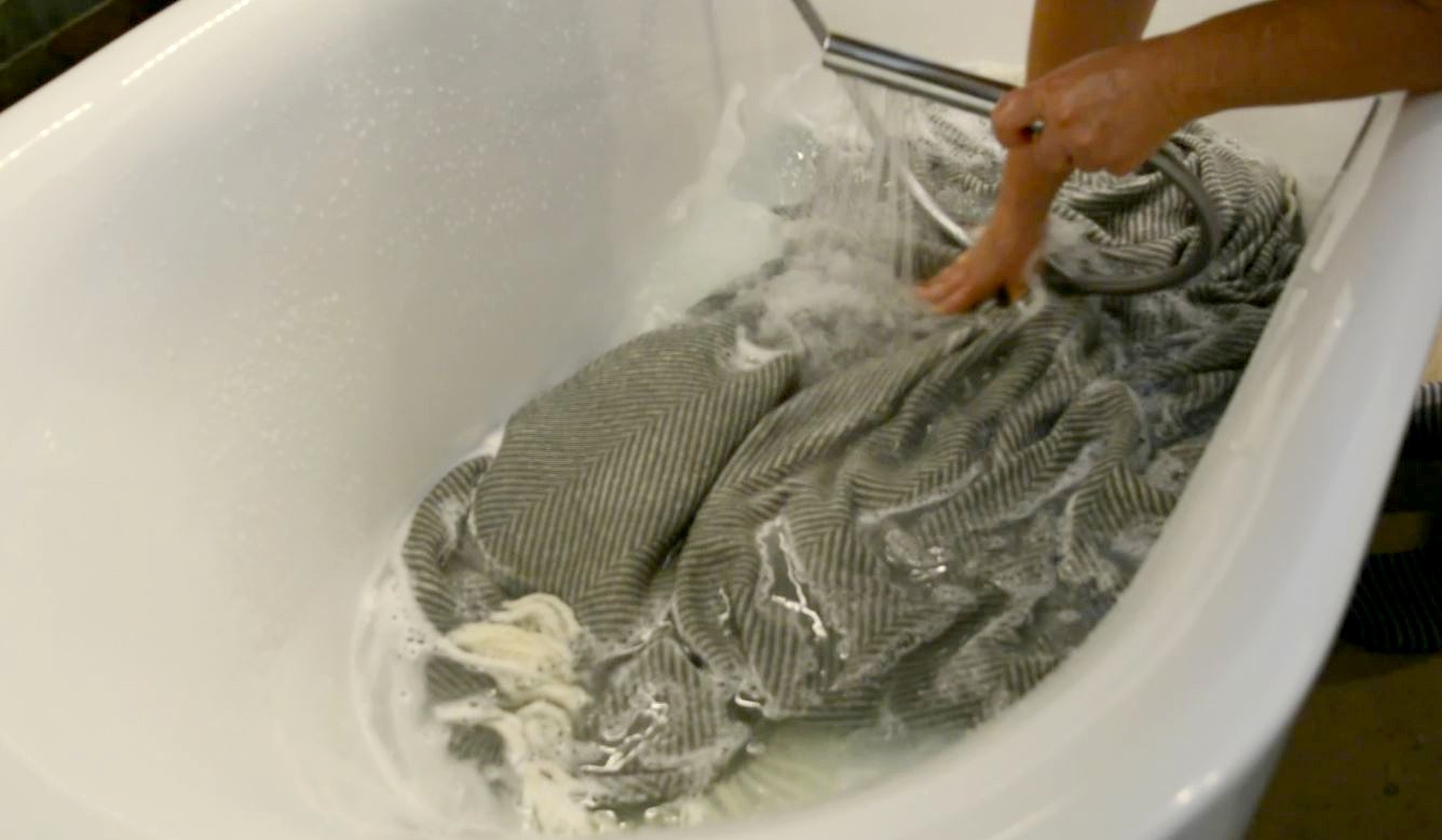 Waschen Schurwoll-Decke
