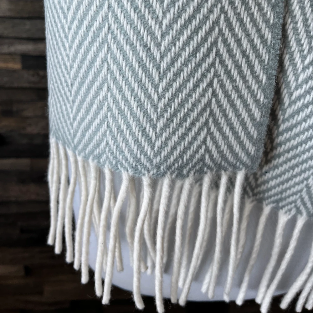 Schal Foxford Lambswool + Cashmere Sage & Cream  Schal Foxford Lambswool + Cashmere Sage & Cream