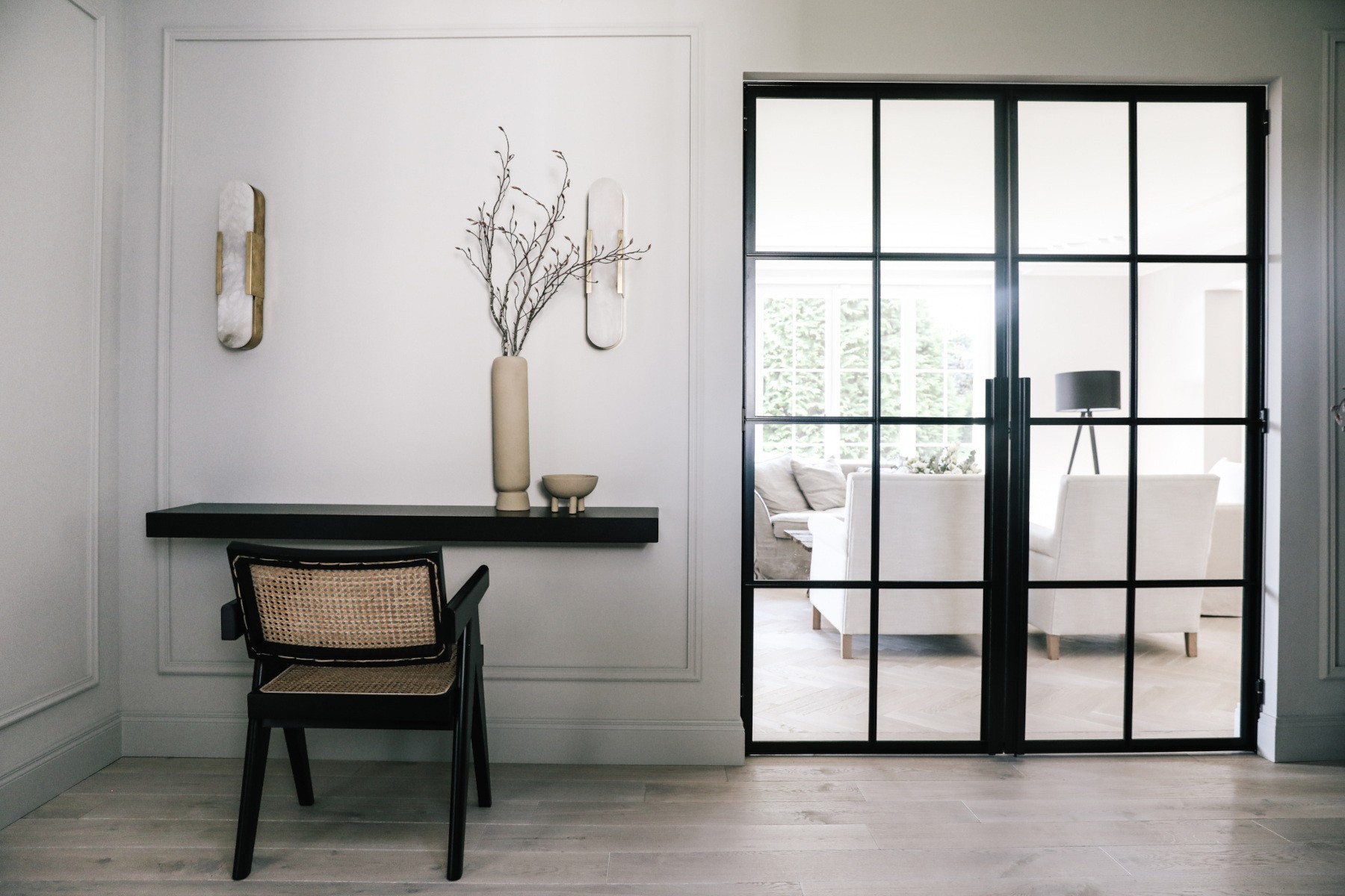 Dielen Eiche Noblesse Polar White Massivdielen weiß antik Schweiz Villa