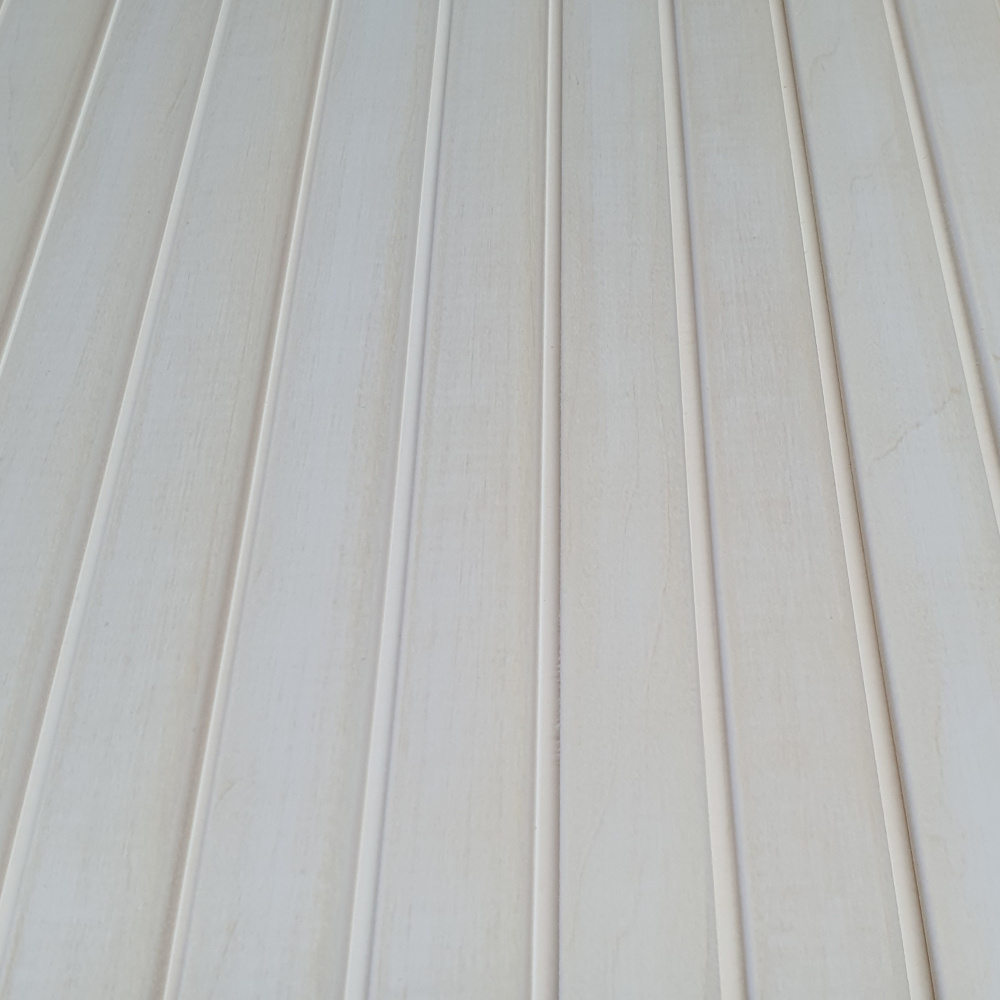 Wandpaneel Massivholz Square 25, Farbton Chalk Wandverkleidung Holz Weiß