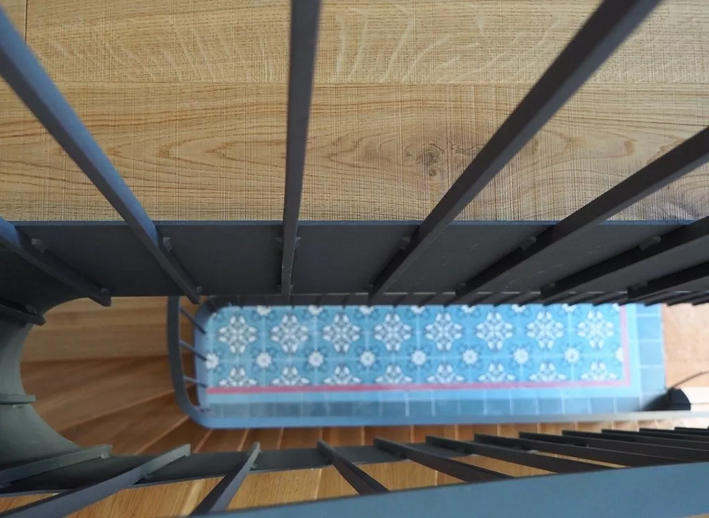 Eichendielen, Treppenstufen, Treppenhaus