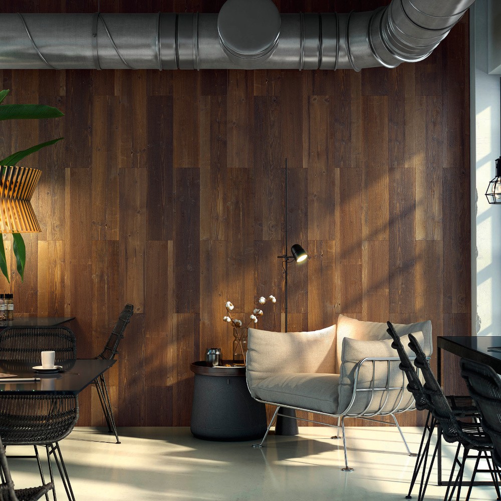 Altholz Brown selbstklebend Wandverkleidung Altholz braun Wohnzimmer