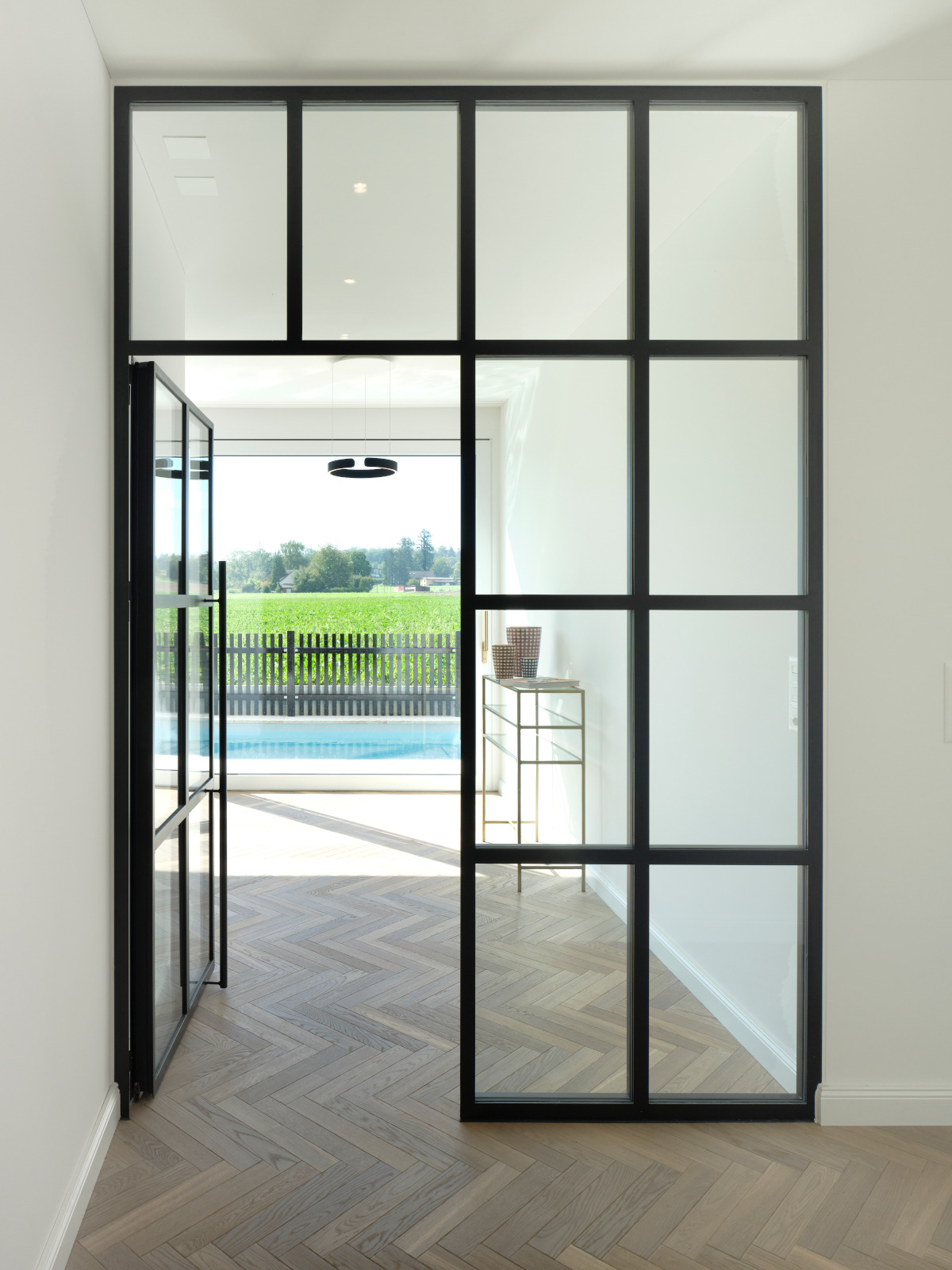 Fischgrät Parkett Antik Smoky Horse - Silk Grey Klassisches Fischgrätparkett, Antikparkett