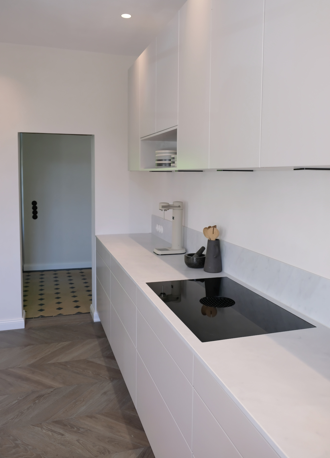 Französisches Fischgrät 45° Winkel, Ile Tudy