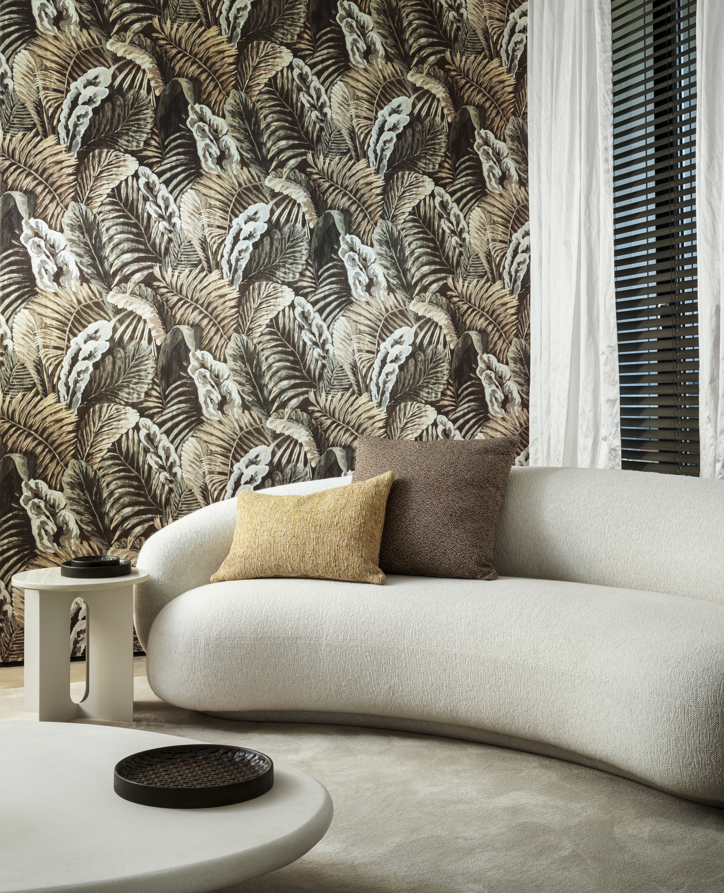 Essentials Les Naturels Verdure Wandtapete in Wohnzimmer