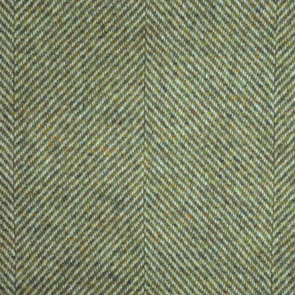 Wollschal Merinowolle Landscape Green Grüner Schal, Lambswool