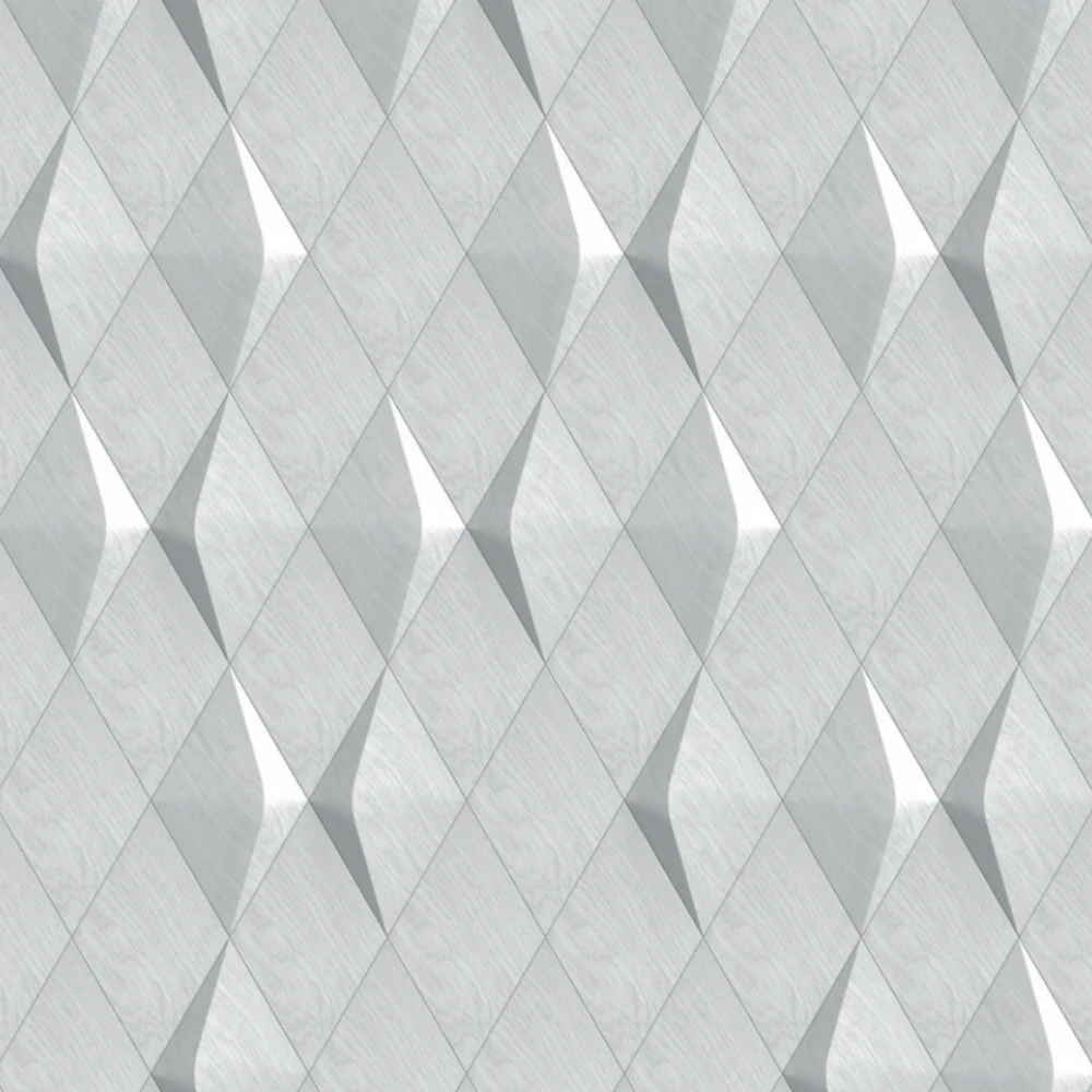 Wanddesign mit Rhombus Minus und Karo 3D Wandverkleidung Echtholz