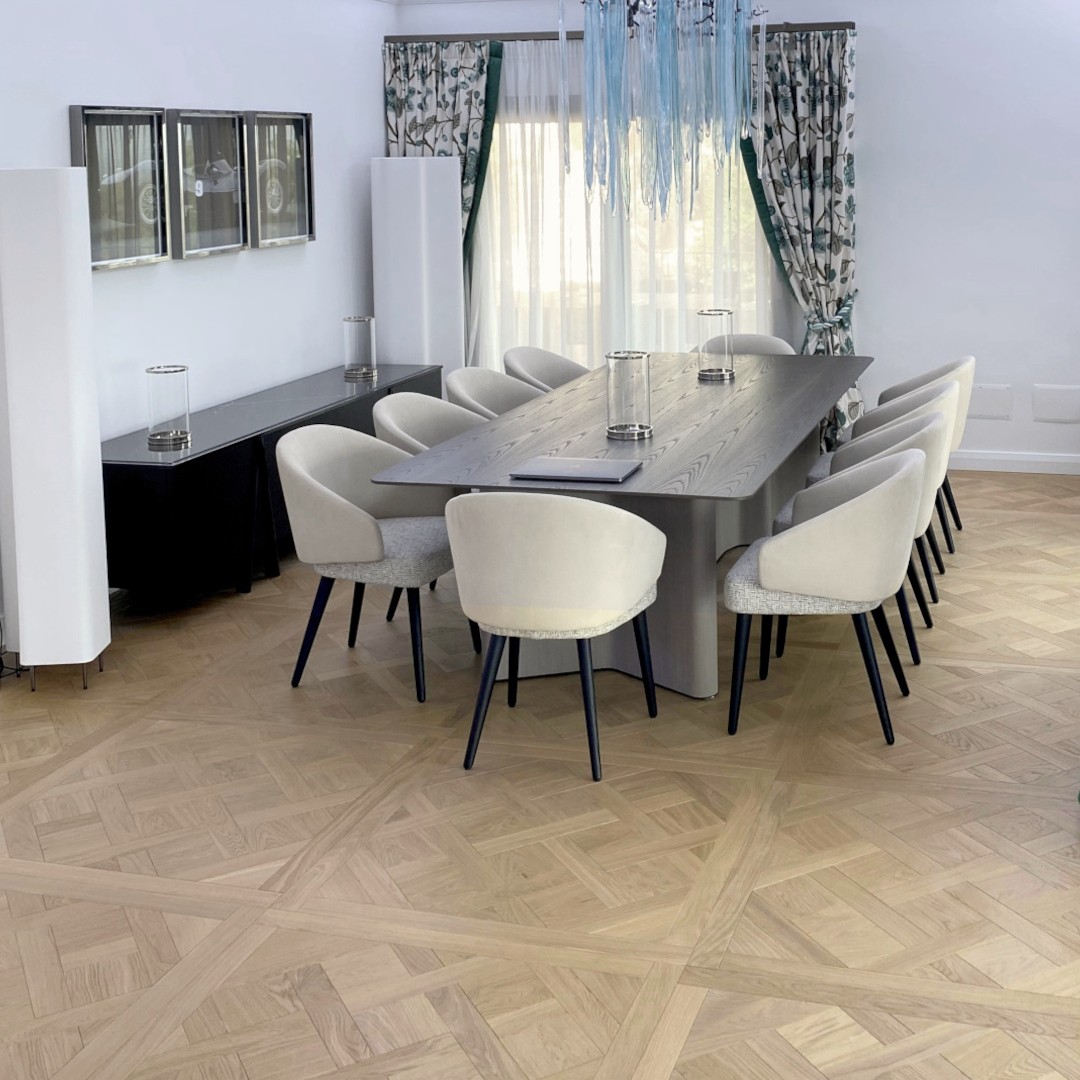 Tafelparkett Versailles, Sardinien Versaille-Tafel Eichenparkett