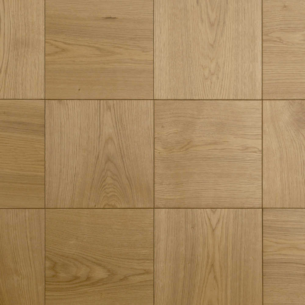Wanddesign Quadrat (2D), Eiche natur, geölt Wandverkleidung Echtholz