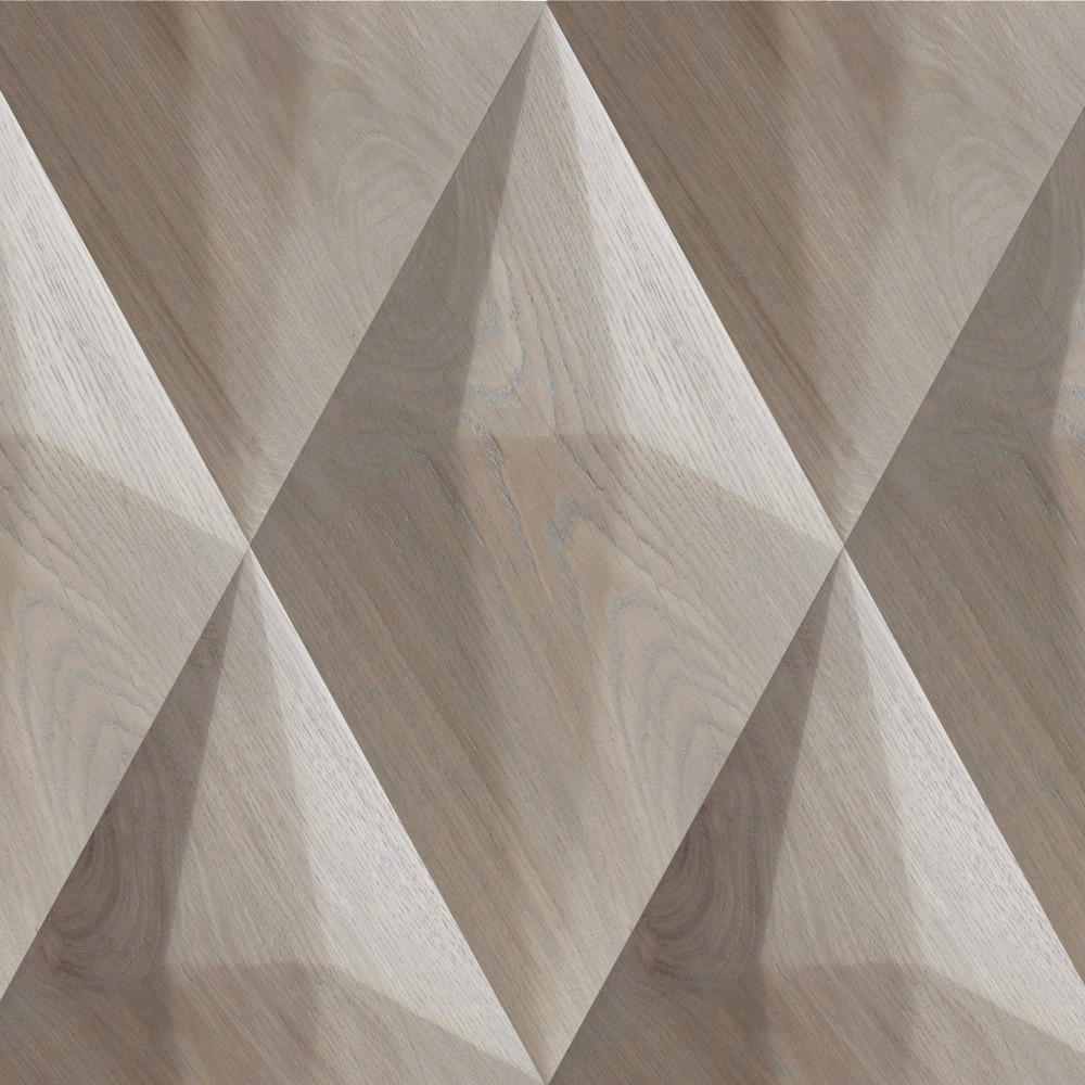 Wanddesign Exclusiv 3D Diamant Eiche zartgrau, geölt Wanddesign Exclusiv 3D