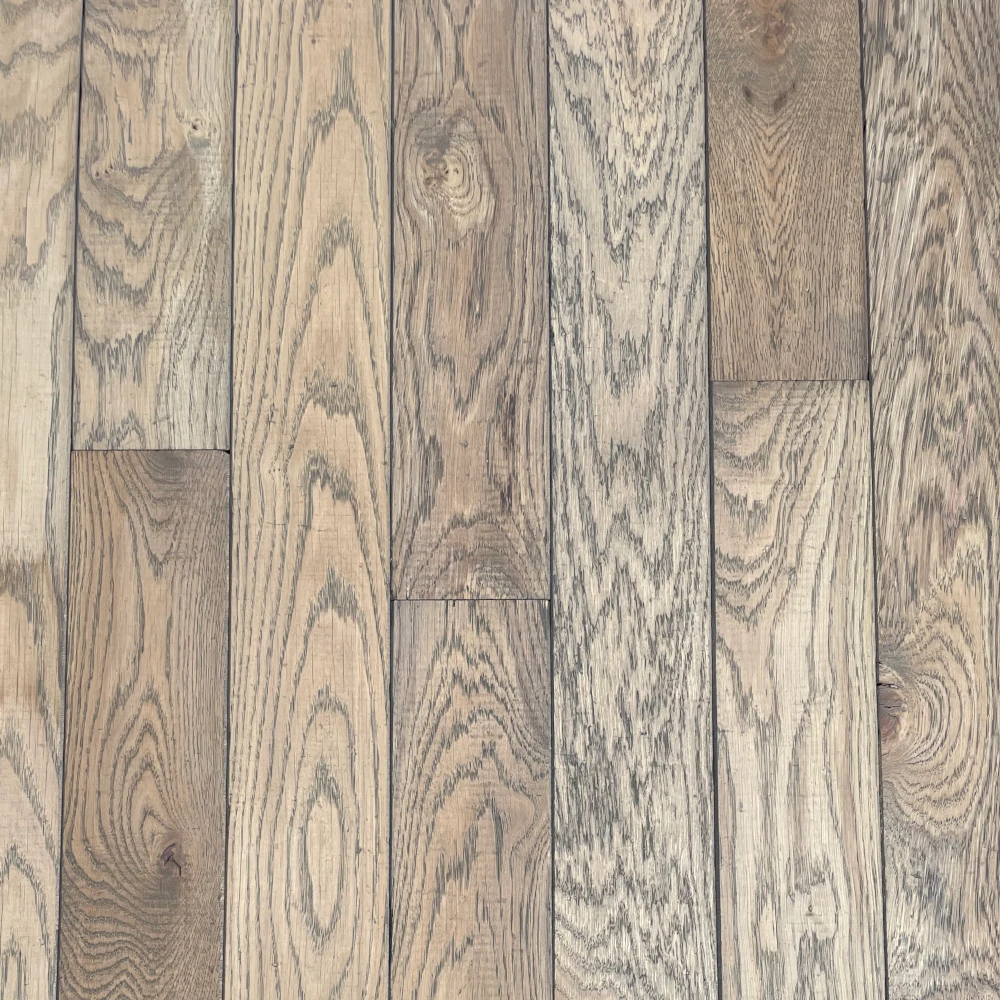 Eiche Antik Wild Horse Darkgrey Graues Massivholzparkett als Dielen