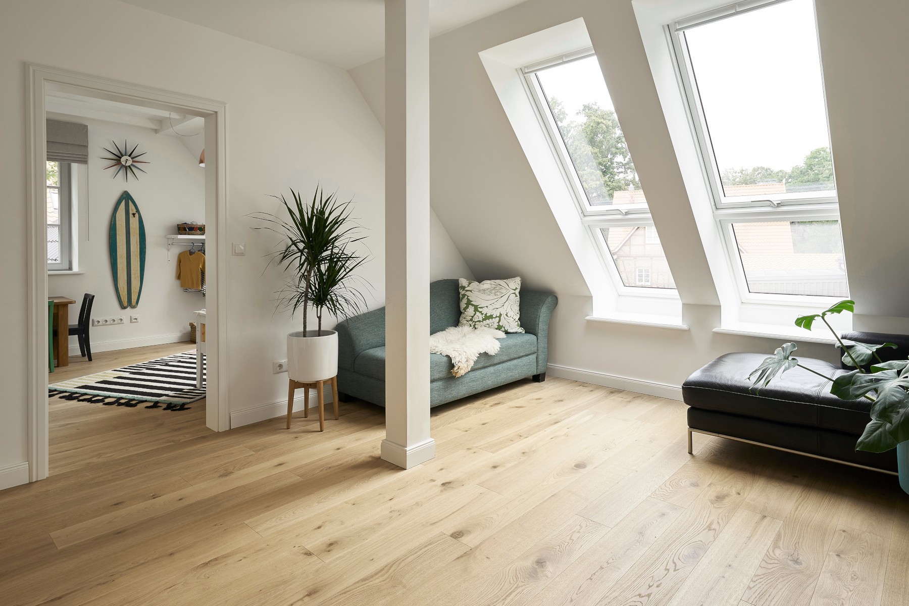 Landhausdielen Eiche Clear White Helle Eichendielen