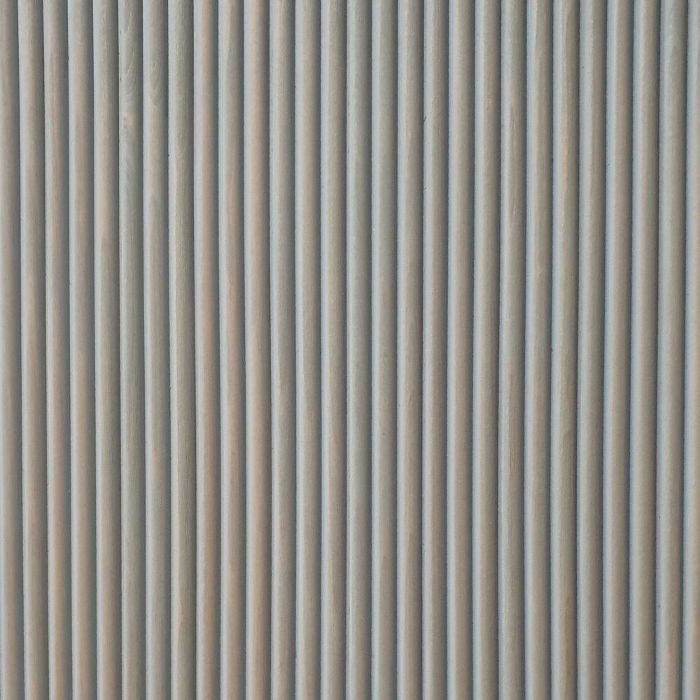 Wandpaneel Massivholz Wave, Farbton Moon Wandverkleidung Holz Grau Wellenmuster