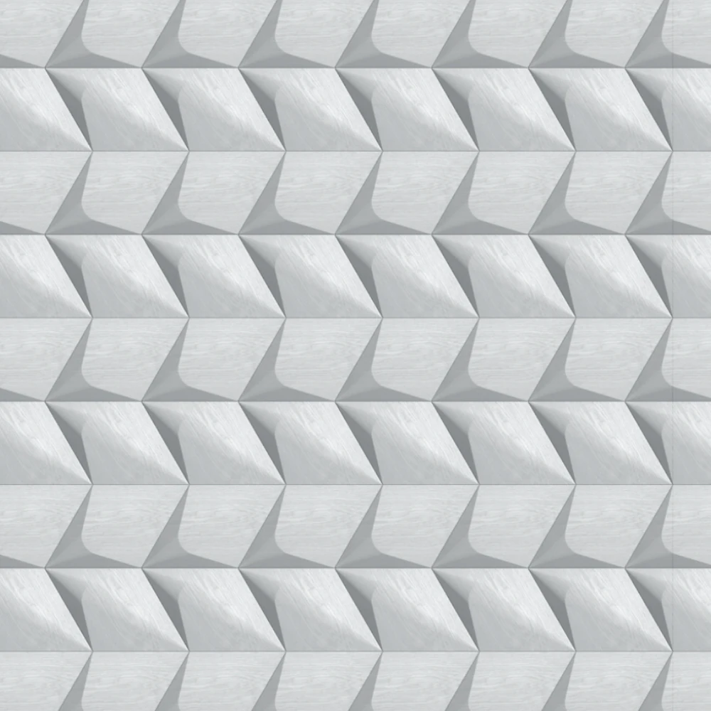 Wanddesign mit Rhombus Plus 3D Wandverkleidung Echtholz