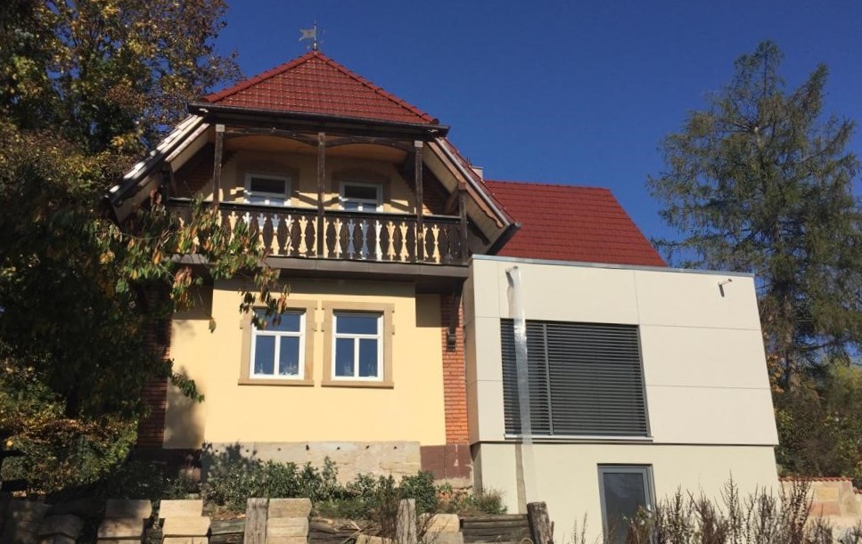 Haus während der Renovierung Gründerzeithaus aus dem Jahr 1891