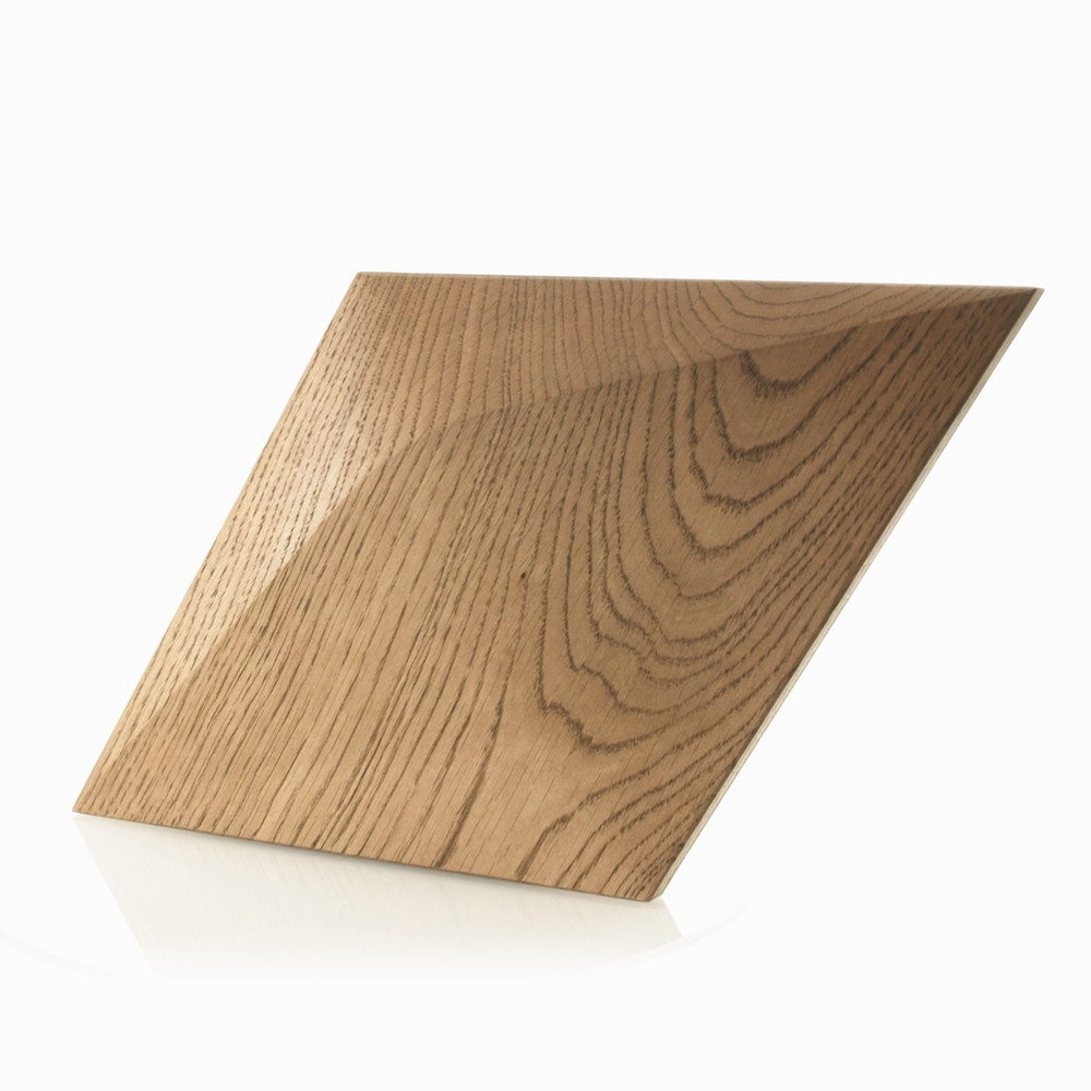 Wanddesign 3D Rhombus Minus Eiche dunkelbraun, geölt Wandverkleidung Echtholz