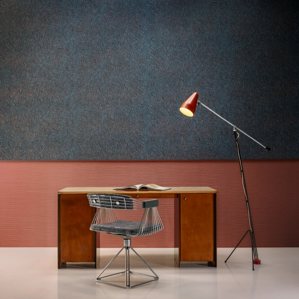 Canyon – Denim – 90554/Agave – Vintage Coral – 90538 Exklusive Wandtapete mit Schreibtisch