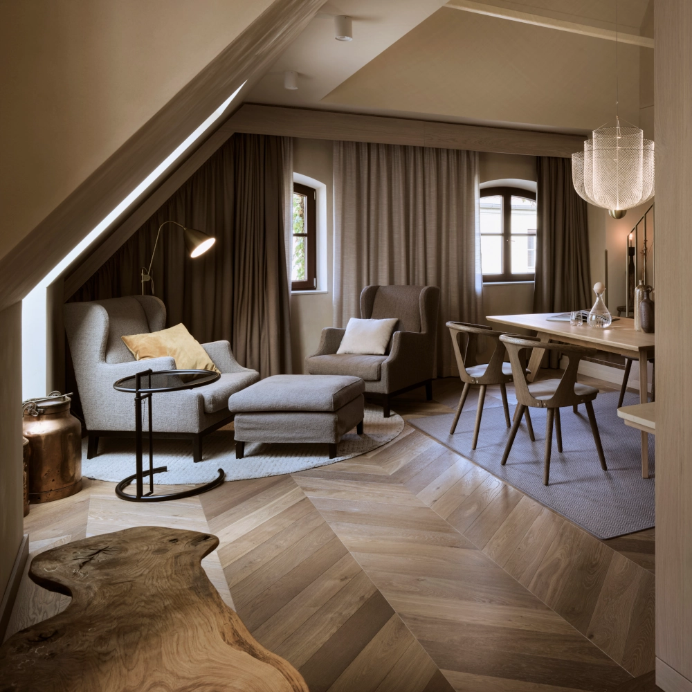 Chevron Räuchereiche München Hotel Pfistermühle