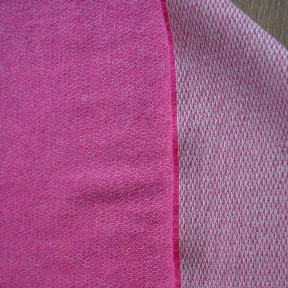 Großer Schal, pink, Stola, Schultertuch, Dirndltuch, Merinowolle