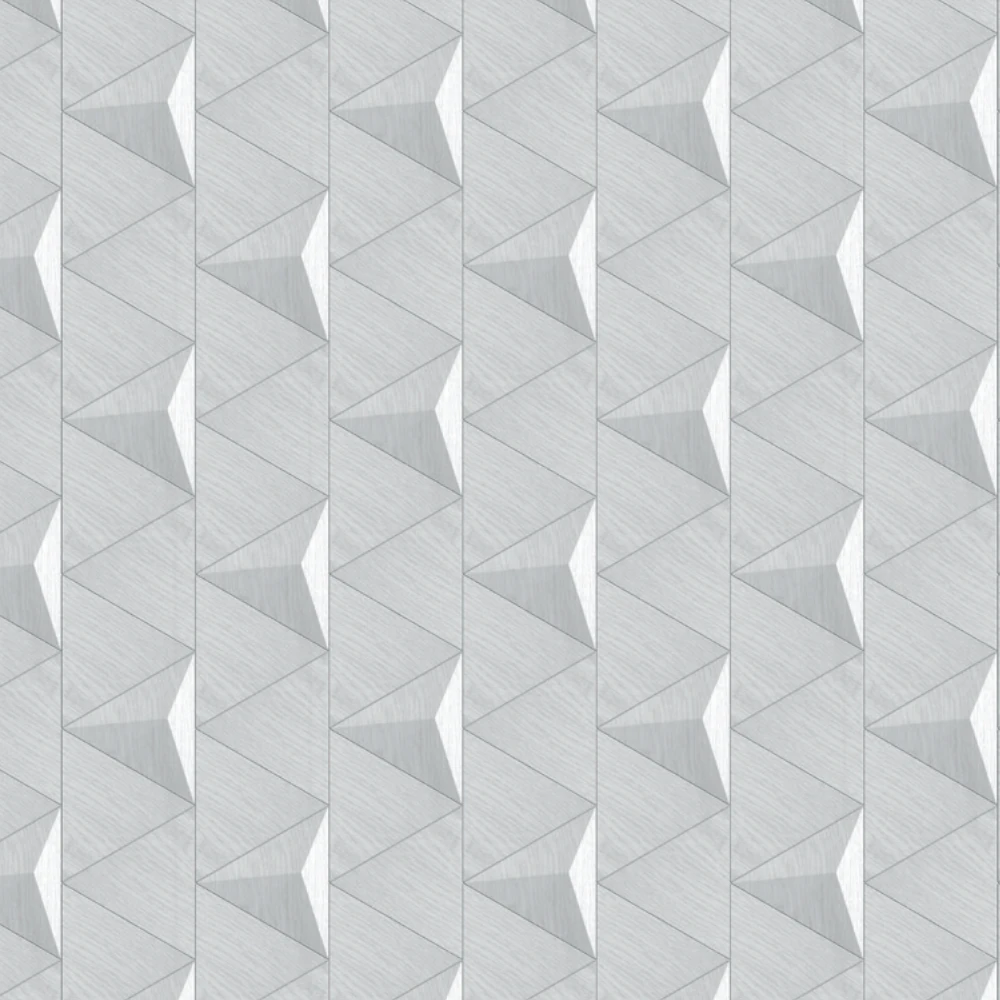 Wanddesign mit Pyramide und Dreieck 3D Wandverkleidung Echtholz