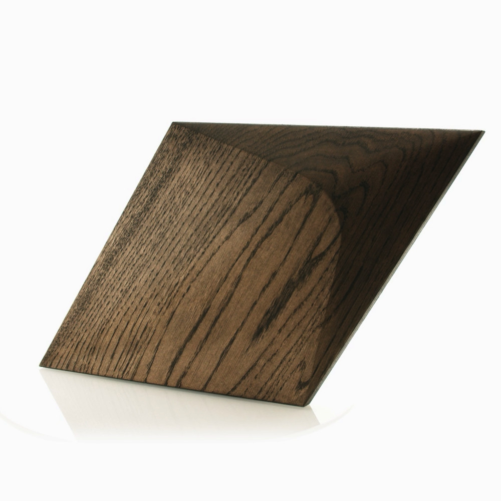 Wanddesign 3D Rhombus Plus, Eiche schwarzbraun, geölt Wandverkleidung Echtholz