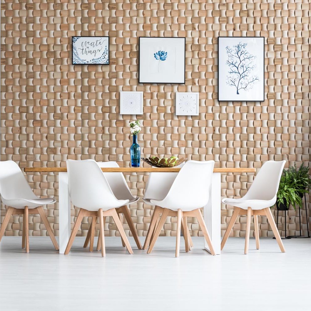 Wanddesign Exklusiv 3D Ruta Wandverkleidung Eiche