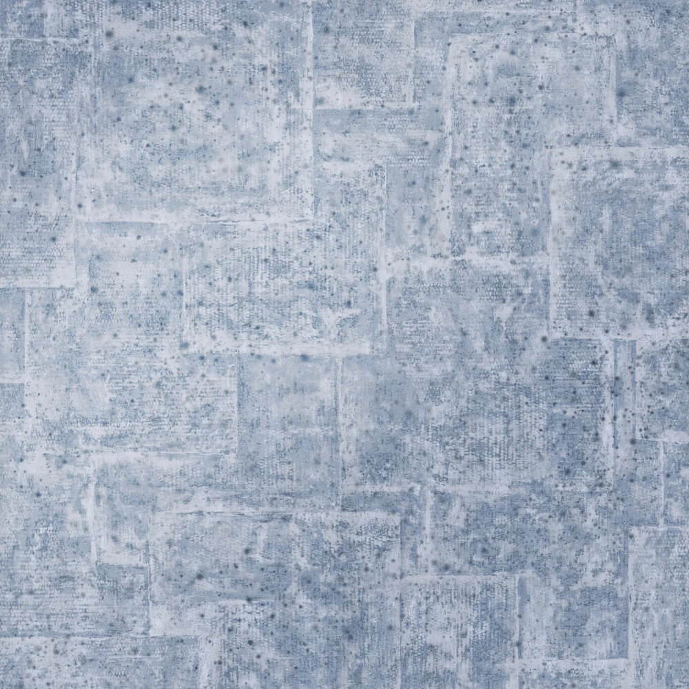 Quilt – Silver Lake Blue – 60140 Metalltapete mit Quilt-Muster