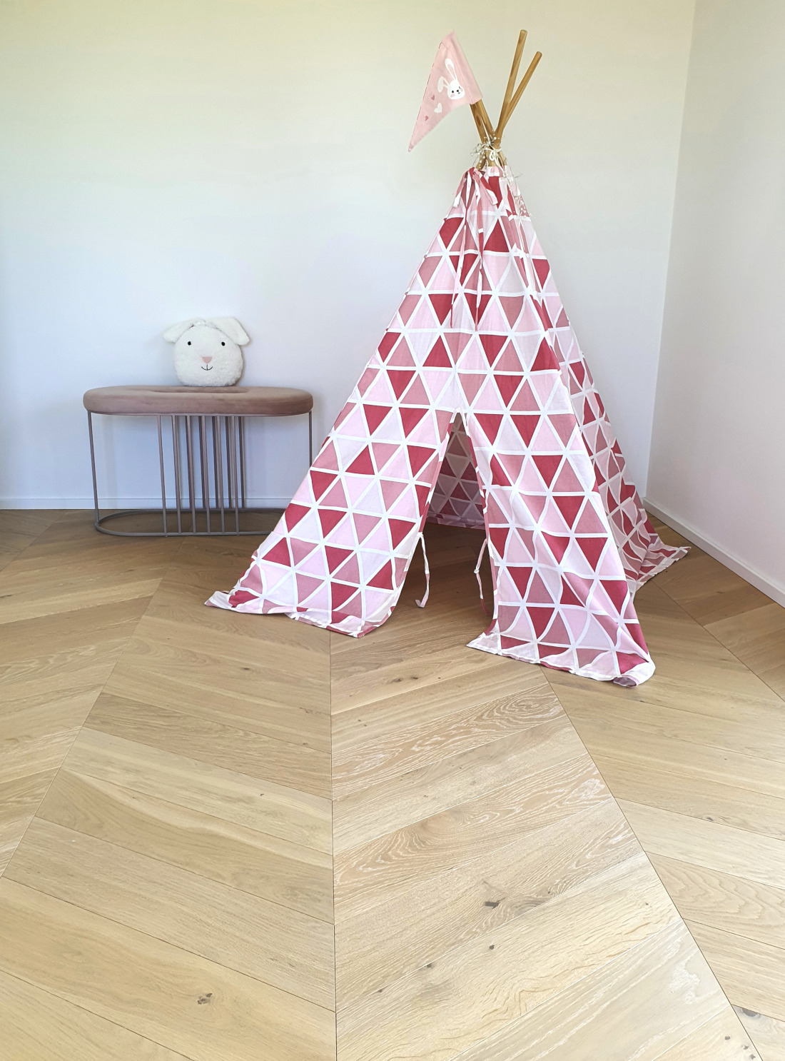 Französisches Fischgrät, Clear White - Select Chevron, helles Eichenparkett