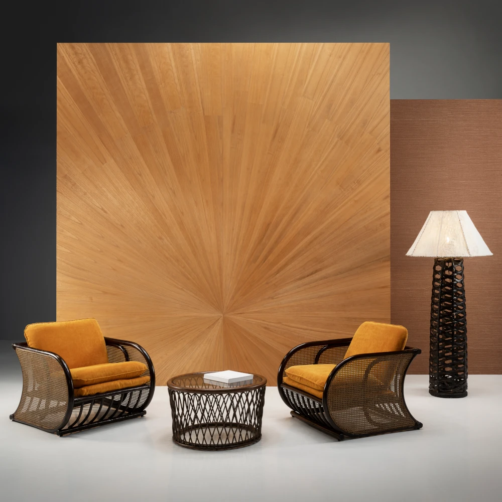 Sunburst – Desert Sun – 90511 Exklusive Wandtapete mit Stühlen