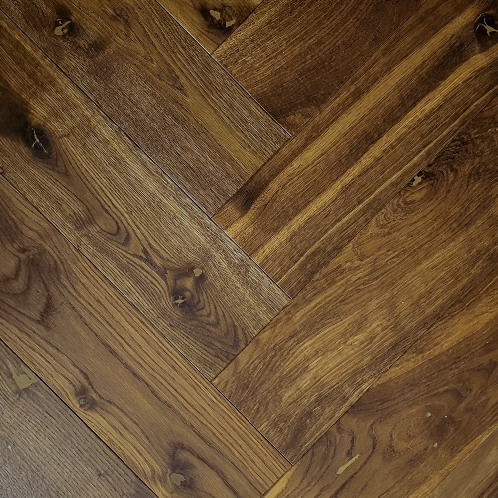 Parkett Eiche Chocolate (geräuchert) Räuchereiche braunes Parkett