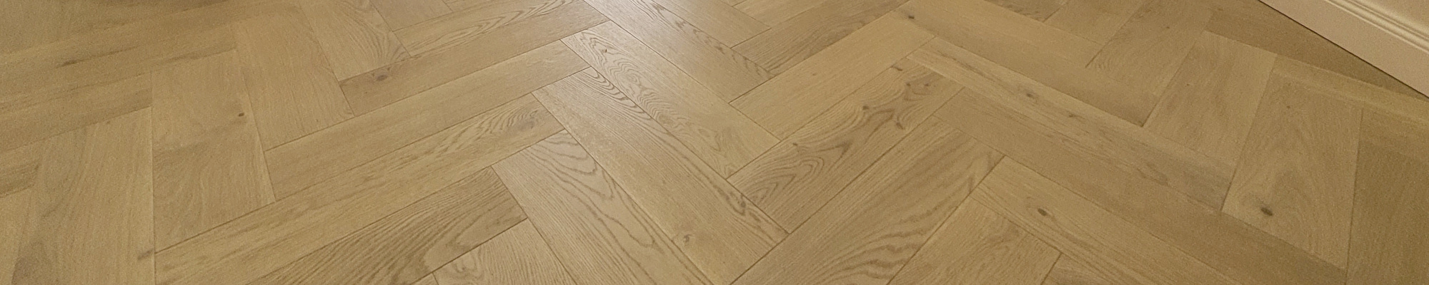 Fischgrät Eiche Clear White Helles Fischgrätparkett, Herringbone