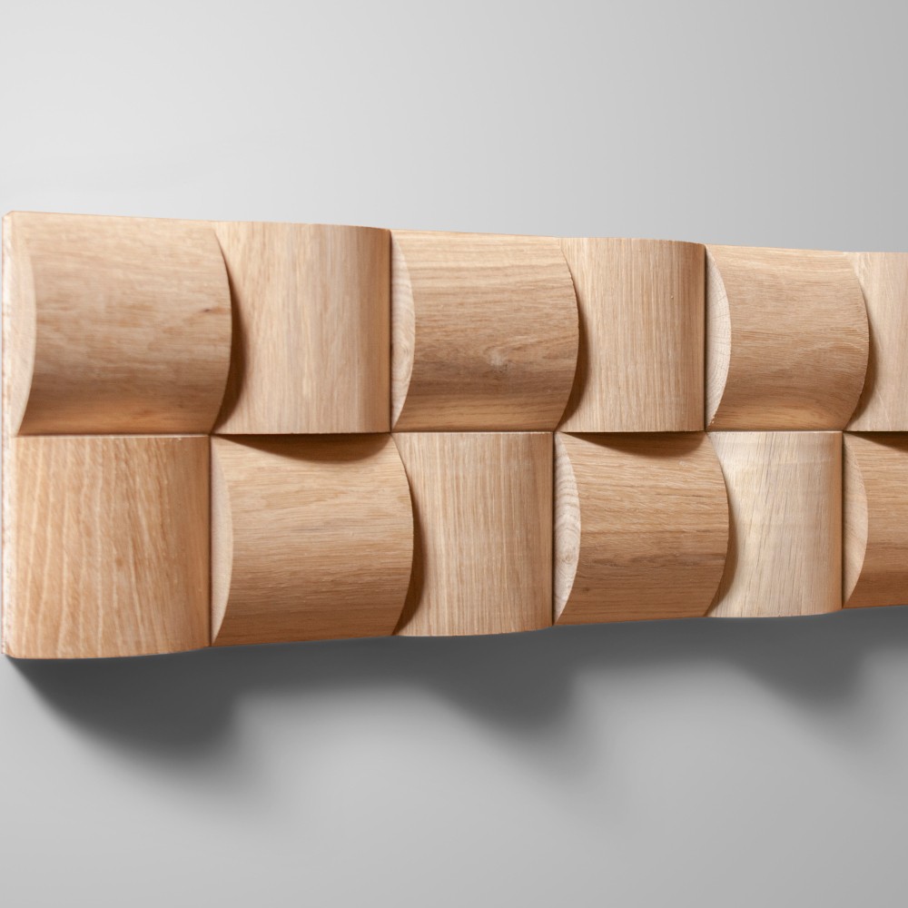 Wanddesign Exklusiv 3D Ruta Wandverkleidung Eiche