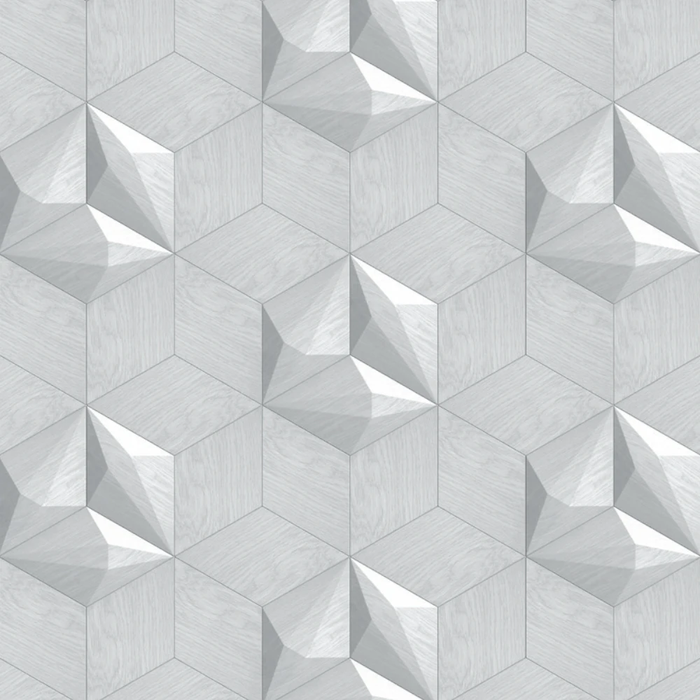 Wanddesign mit Diamant und Karo 3D Wandverkleidung Echtholz