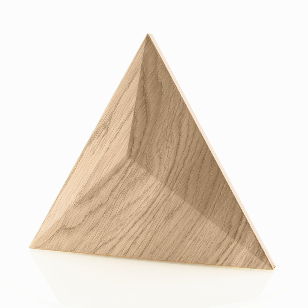 Wanddesign Pyramide 3D: Eiche hell Wandverkleidung