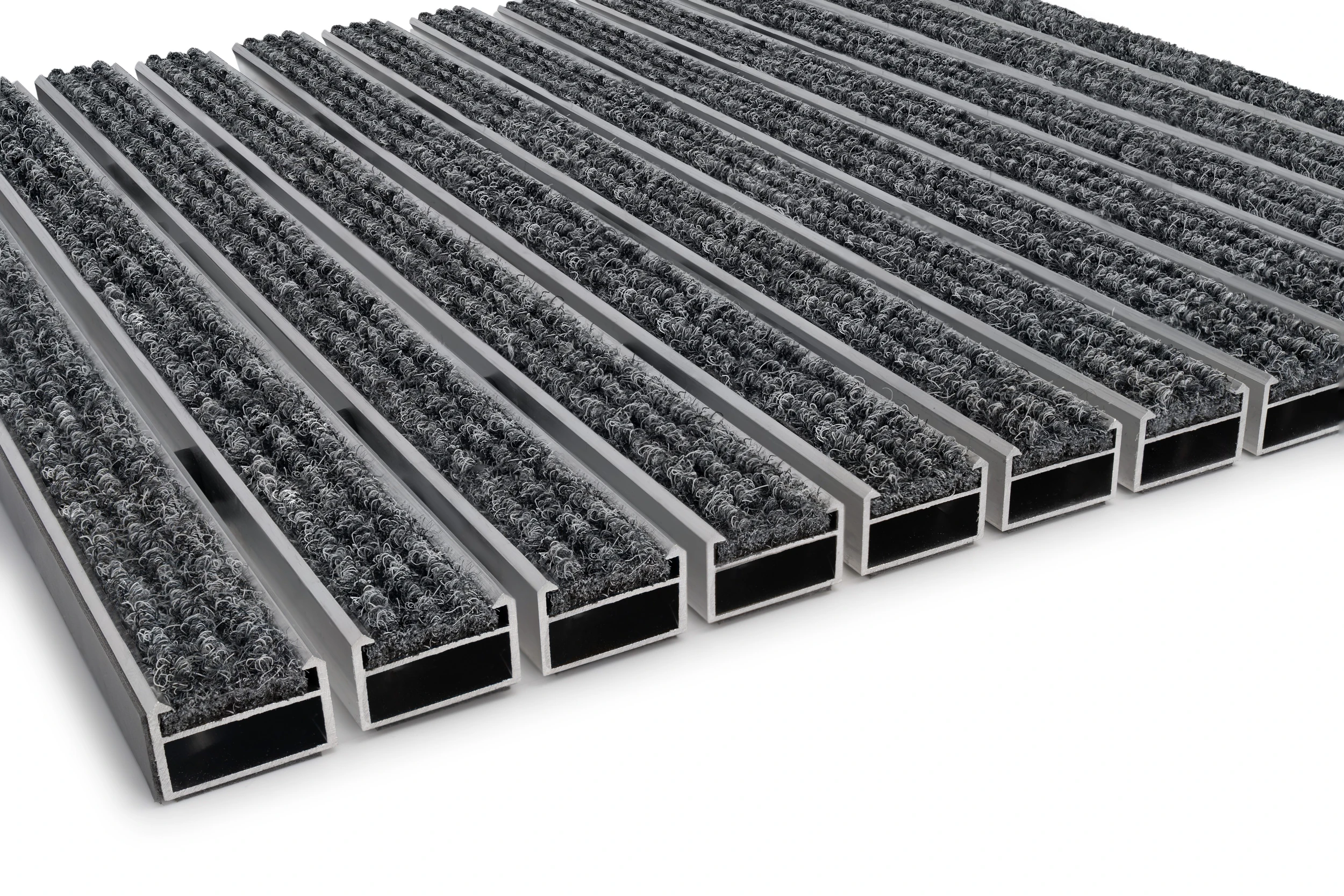 Sauberlauf, Alu mit grauen Rips Sauberlauf, Alu mit grauen Rips