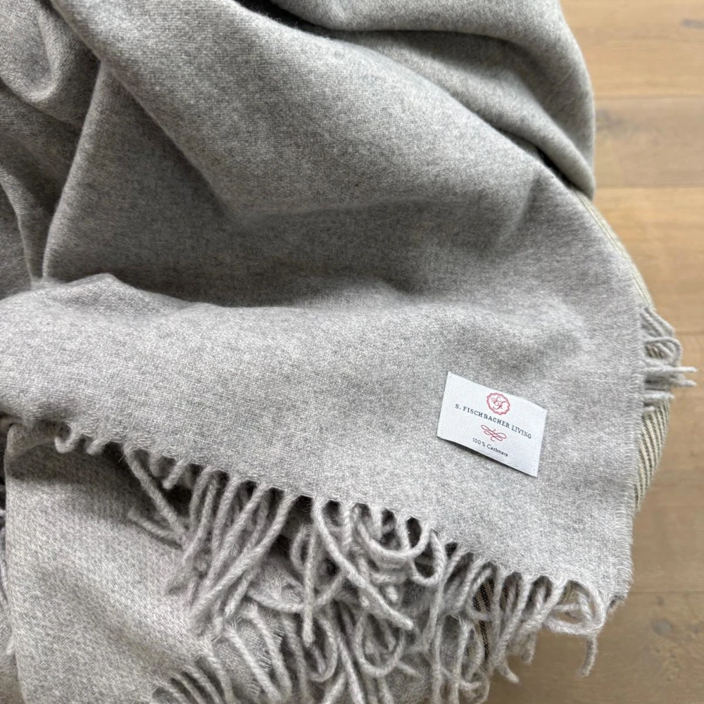 Plaid 100 % Cashmere - Classic Grey