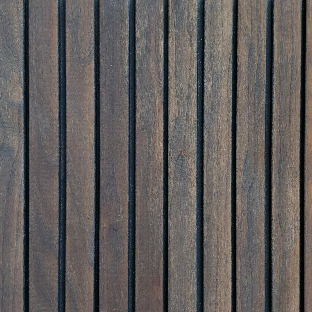 Wandpaneel Massivholz Square 25, Farbton Weathered Bronze Wandverkleidung Holz Braun