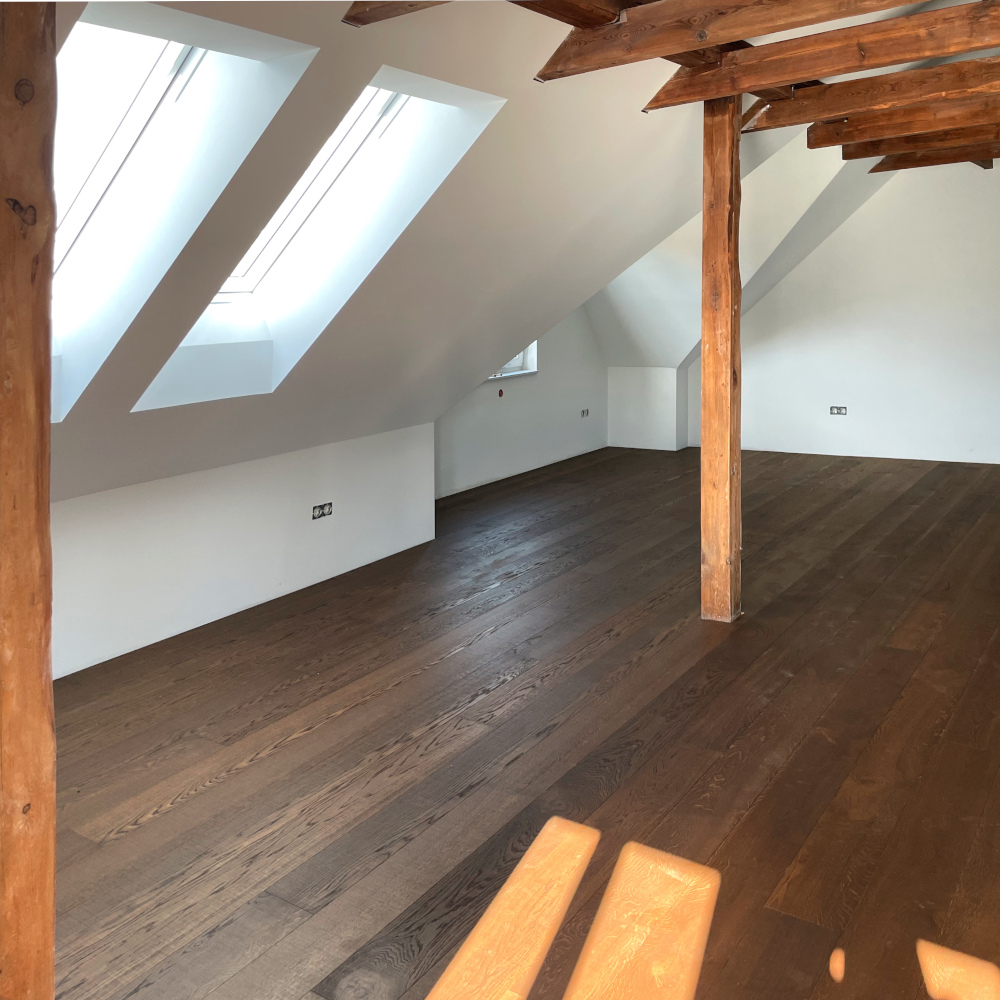 Dielen Eiche Chestnut - Sägerau Dunkelbraune Eichendielen