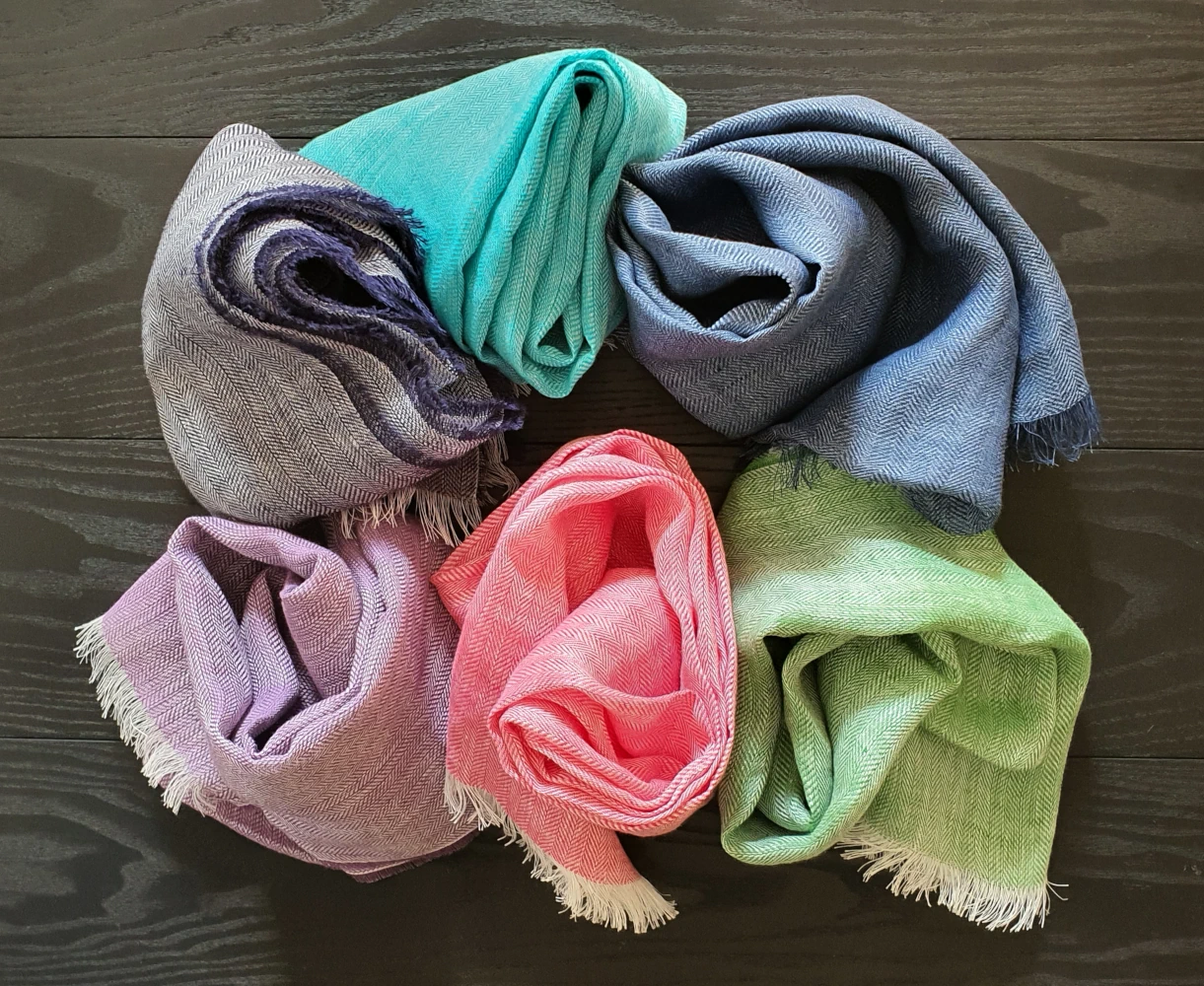 Sommerliche Leinenschals - 100% Leinen Sommerschal