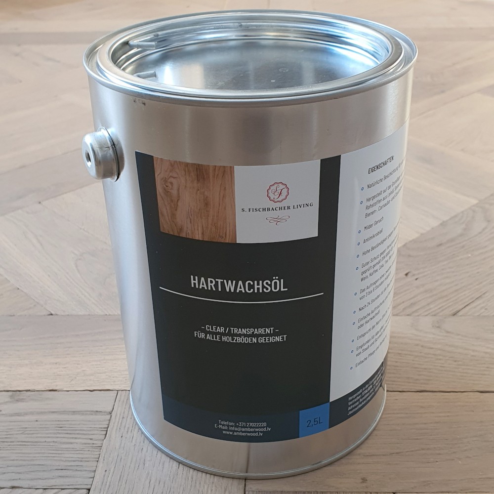 Hartwachsöl Clear Transparentes Hartwachsöl für den Auftrag nach der Verlegung